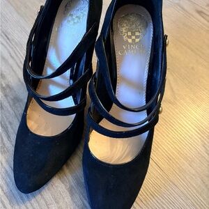 Vince Camuto Strappy Black Heels